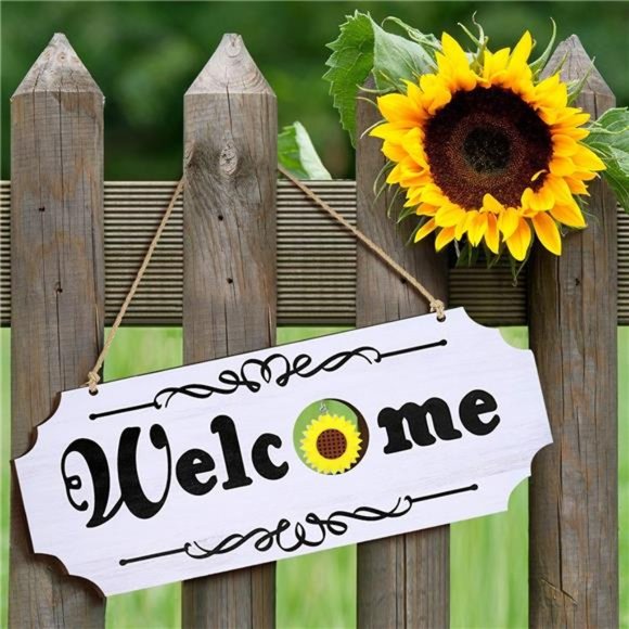 Welcome Sign Interchangeable Welcome Sign with Seasonal Holiday Pieces (White) - Picture 7 of 7